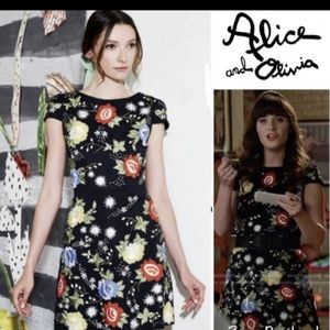 Alice + Olivia Ellen Embroidered Dress